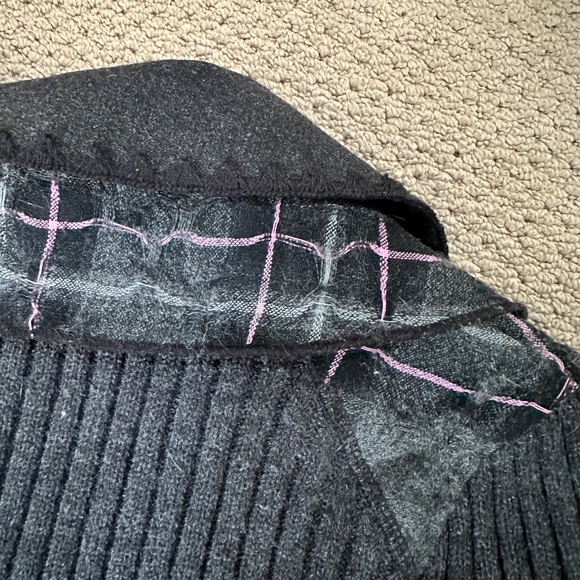 VEX Collection Jacket Wirh Rib Knit Sleeves and Back - Picture 12 of 12